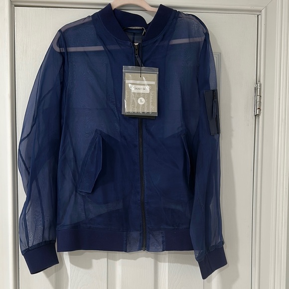 BLK DNM Navy Bomber Jacket - Picture 1 of 12